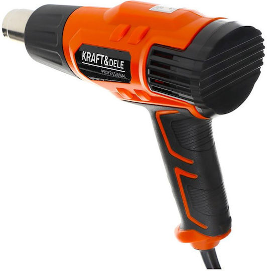Kraft & Dele KD10391 Πιστόλι Θερμού Αέρα 2000W με Ρύθμιση Θερμοκρασίας εως και 550°C