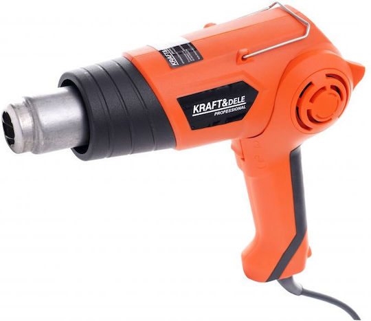 Kraft & Dele KD3029 Πιστόλι Θερμού Αέρα 2000W με Ρύθμιση Θερμοκρασίας εως και 600°C