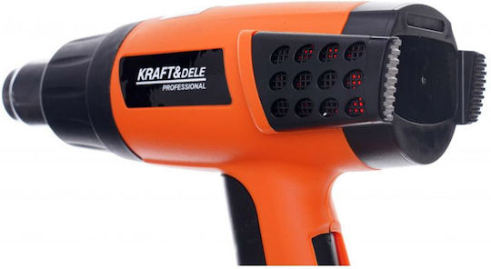 Kraft & Dele KD3027 Πιστόλι Θερμού Αέρα 2000W με Ρύθμιση Θερμοκρασίας εως και 580°C
