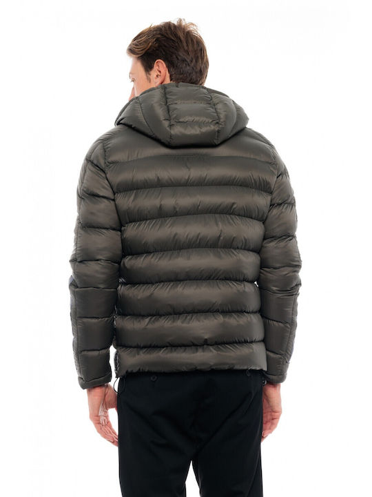 Biston Herren Winter Jacke Puffer Grün