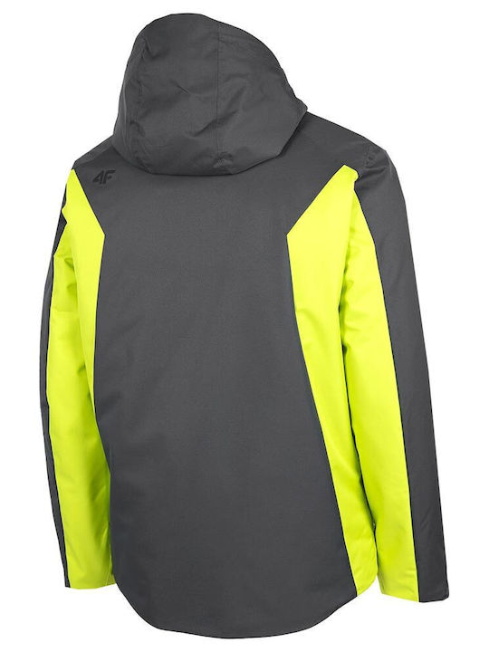4F Men's Ski & Snowboard Jacket Gray H4Z22-KUMN002-22S