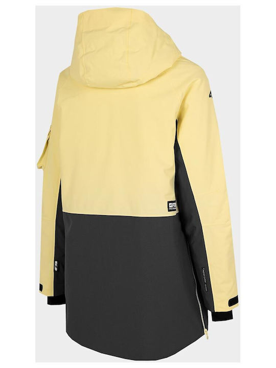 4F Women's Ski & Snowboard Jacket Yellow H4Z22-KUDS003-73S