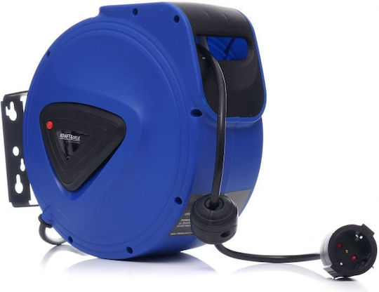 Kraft & Dele Tip închis 1 loc cu cablu de 20m Diametru 3 x 1.5mm² Albastru