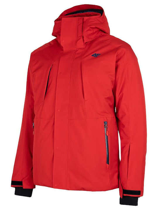 4F Men's Ski & Snowboard Jacket Red H4Z22-KUMN004-62S