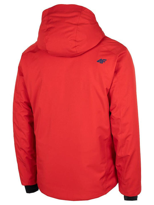 4F Men's Ski & Snowboard Jacket Red H4Z22-KUMN004-62S