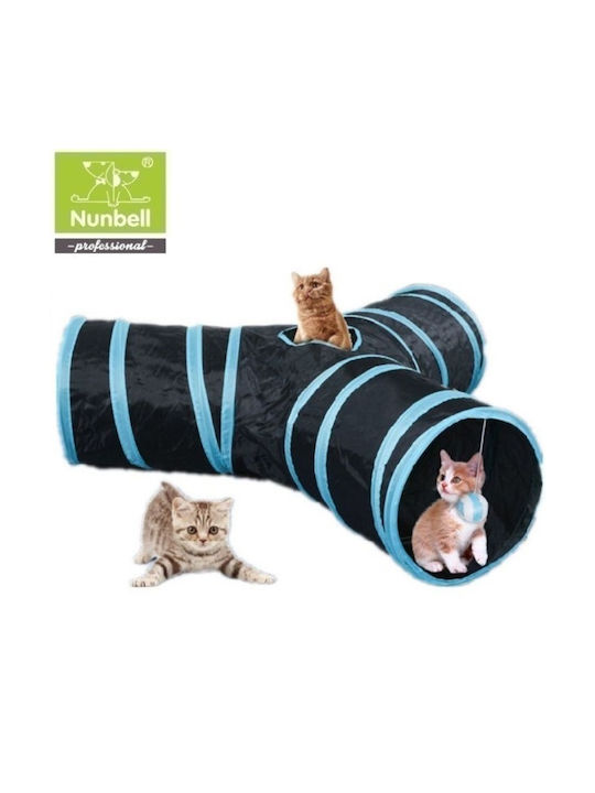 Nunbell Pet 19418-242 Cat Toy Tunnel with 3 Blue Outputs 81006TNL90BL