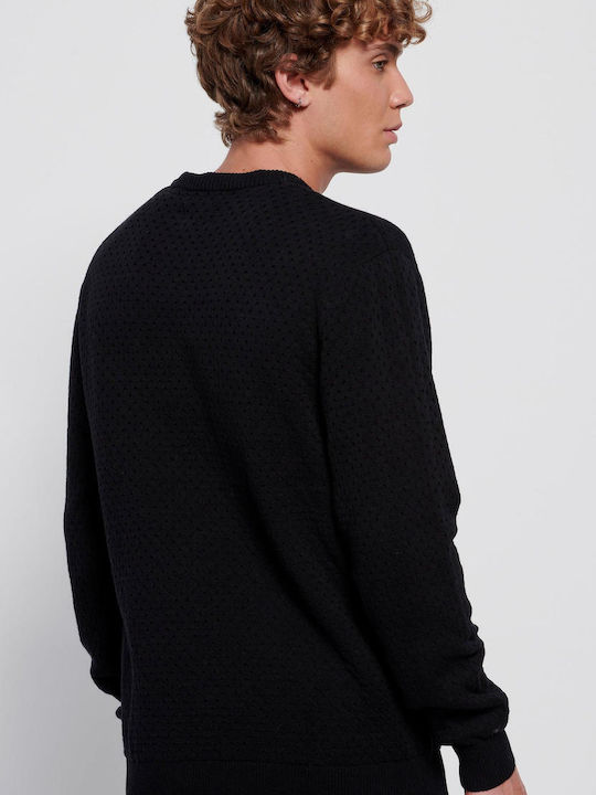 Funky Buddha Men's Long Sleeve Sweater Black