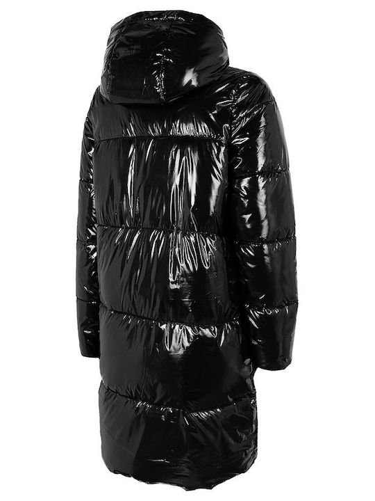 4F Women's Short Puffer Jacket for Winter Black