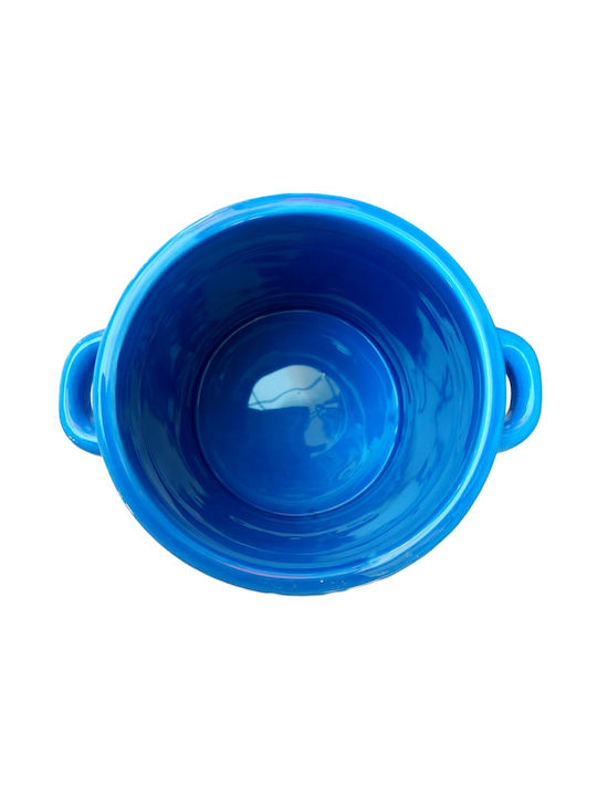Marva Ceramic Cookie Jar Blue Old Fashion 17x13.5x19cm