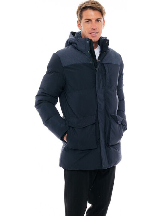 Winter Jacke Puffer Marineblau