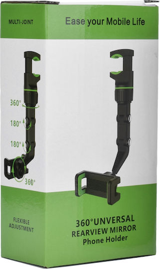 Hurtel Suport Auto pentru Telefon cu cârlige reglabile Black/Green