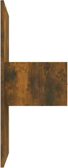 vidaXL Wooden Bed Headboard Smoked Oak 200x80cm