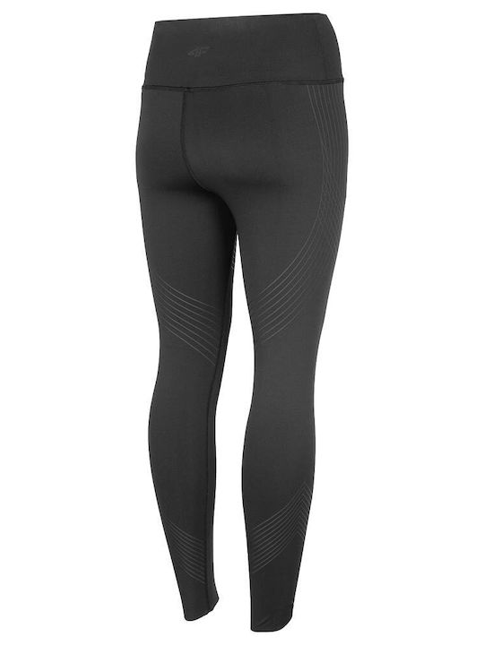 4F Ausbildung Frauen Lang Leggings Hochgeschnitten Schwarz