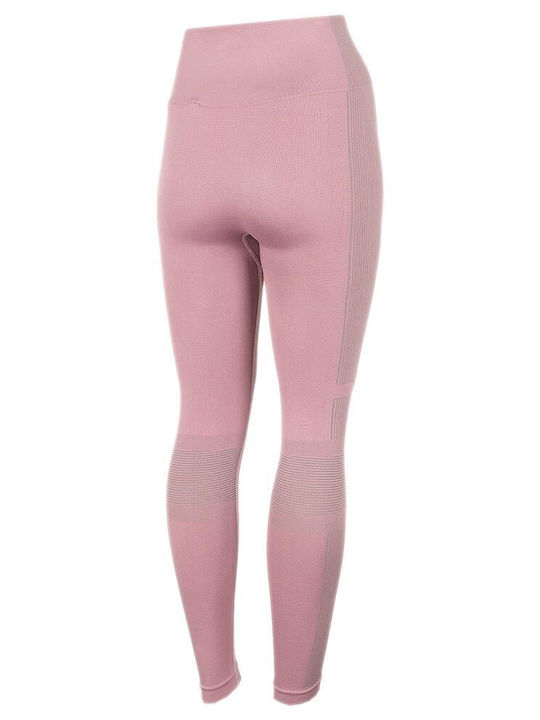 4F Women's Long Training Legging High Waisted Pink