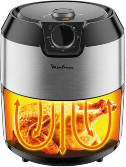 Moulinex Air Fryer 4.2lt Ασημί EZ201D
