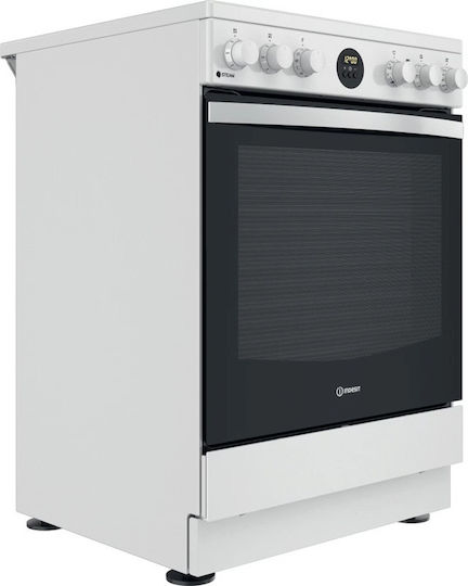 Indesit Готварска печка 69лт с керамични котлони Ш60см. White