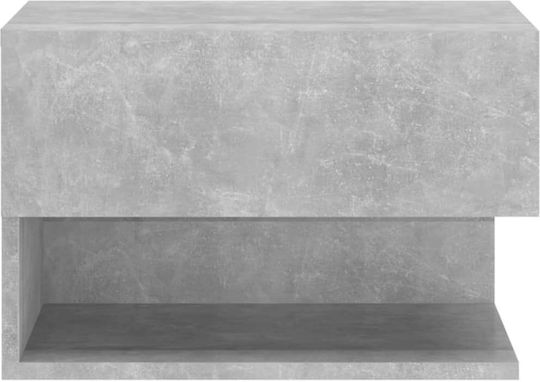 Κομοδίνο Ξύλινο Γκρι Σκυροδέματος 46x29.5x30cm
