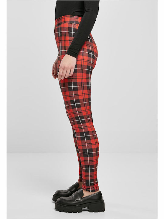 Γυναικείο Μακρύ Κολάν Red Check