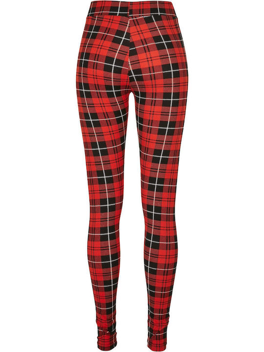 Γυναικείο Μακρύ Κολάν Red Check