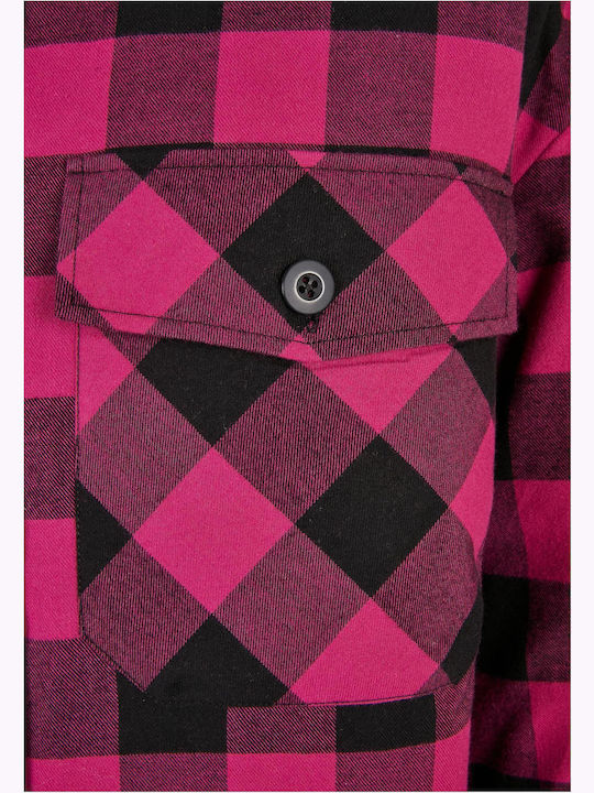 Дамско Проверено Wild Violet Overshirt Oversized
