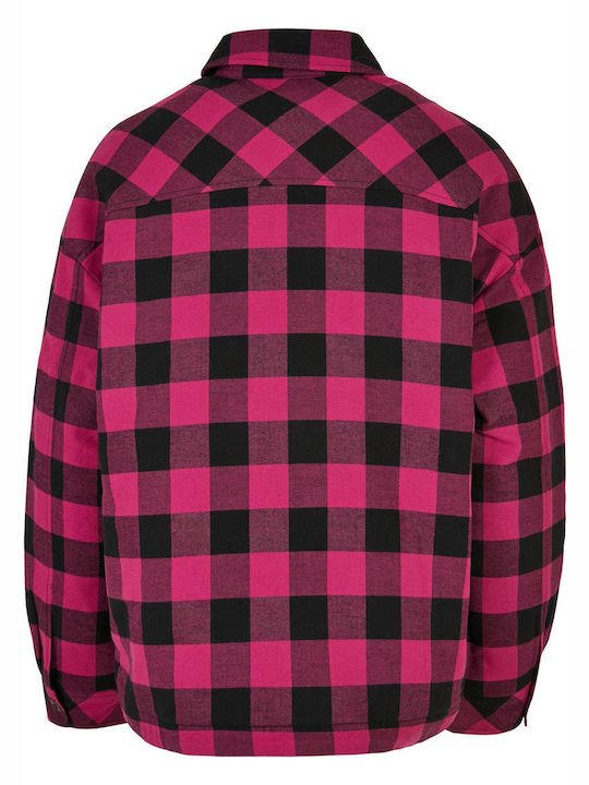 Дамско Проверено Wild Violet Overshirt Oversized