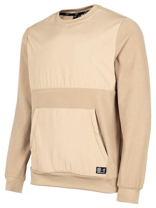 4F Men's Sweatshirt with Pockets Beige