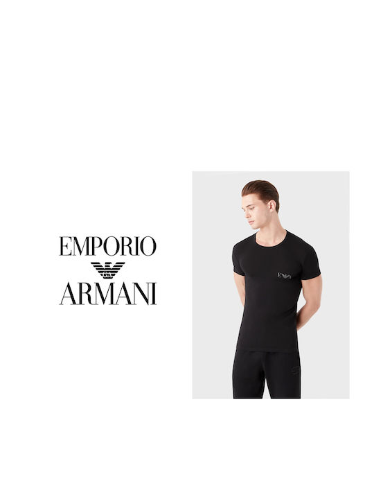 Emporio Armani Ανδρικό 2Pack T-shirt Πολύχρωμο με Στάμπα