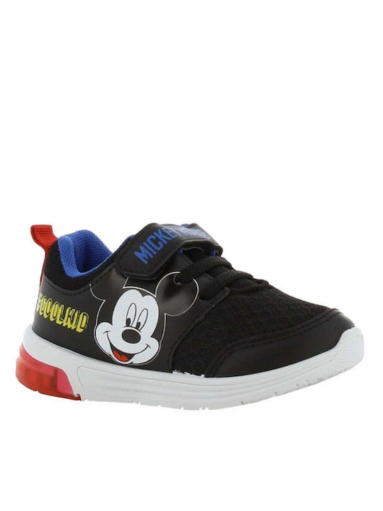 Disney Kids Sneakers with Lights Black