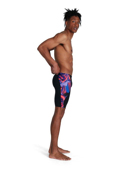 Speedo Мъжки Състезателен Заглушител Бански За Плуване Черен