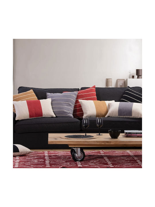 Nef-Nef Homeware Sofa Cushion Livier from 100% Cotton Bordo 35x55cm.