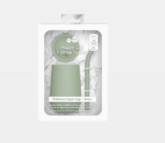 Ezpz Baby Cup Happy Cup made of Silicone Green for 24m+m+