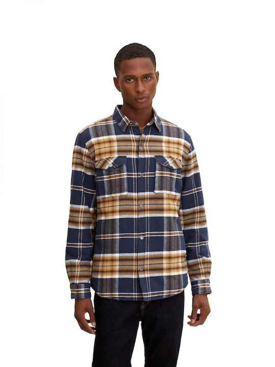 Tom Tailor Men's Shirt Long Sleeve Checked Multicolour