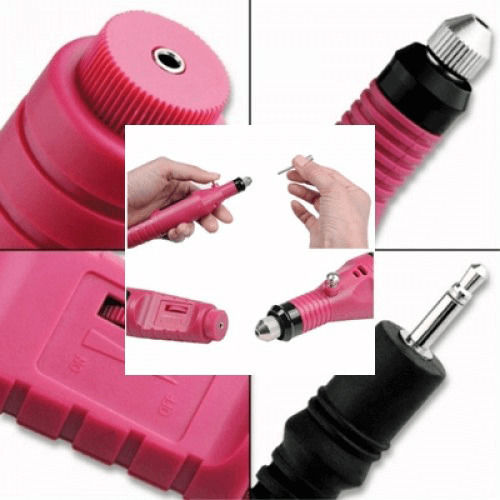 HD-915 Nail Drill Power 5W Fuchsia with 15000 Rotations per Minute