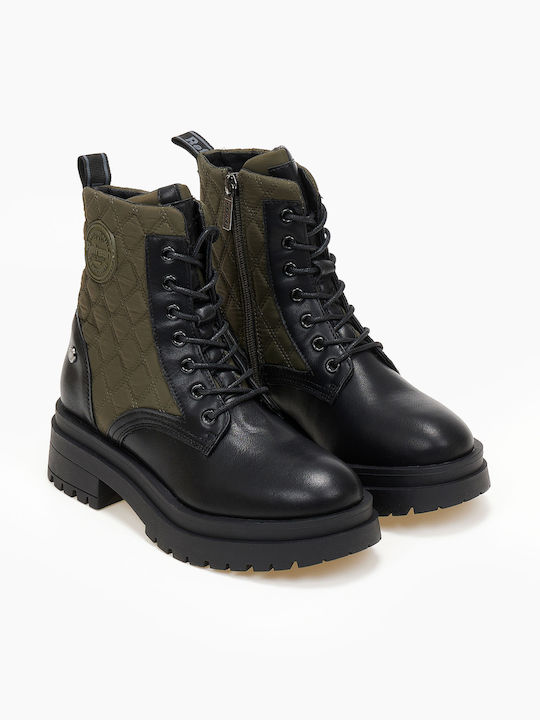 Refresh Damen Knöchelstiefel Khaki