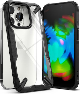 Ringke Fusion X Coperta din spate Plastic / Silicon rezistent Negru (iPhone 14 Pro)