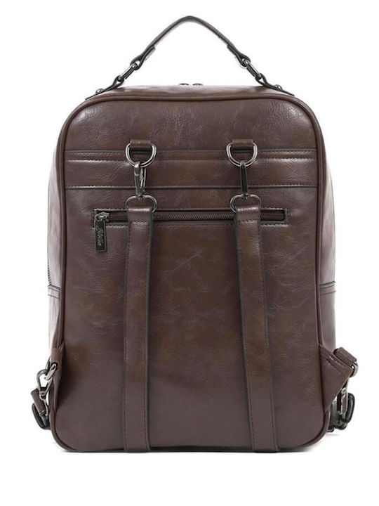 Doca Damen Tasche Rucksack Braun