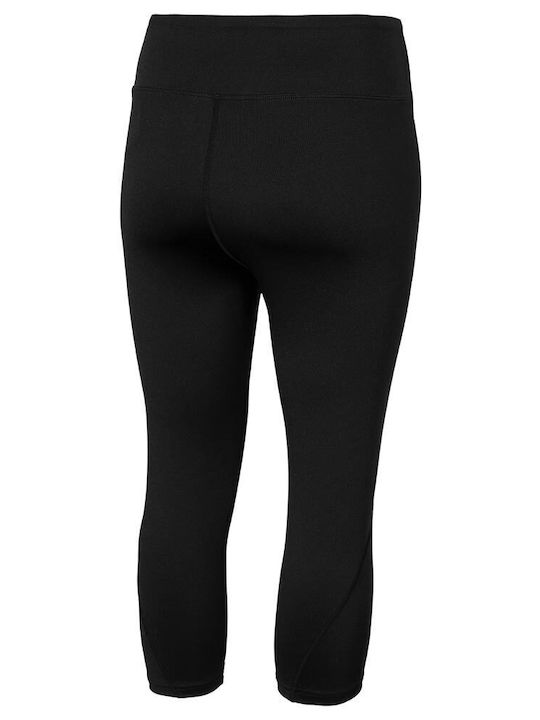 4F Ausbildung Frauen Capri Leggings Hochgeschnitten Schwarz