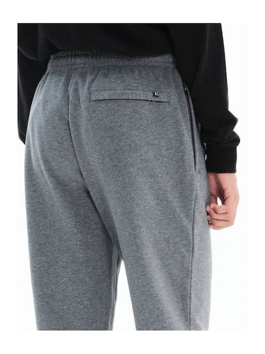 Sweatpants with Elastic Dark Grey Melange