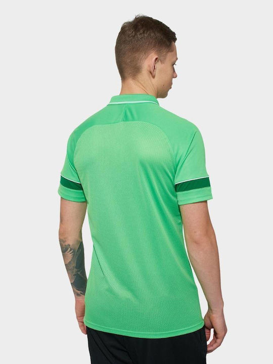 Nike Academy Men's Athletic Short Sleeve Blouse Dri-Fit Polo Green