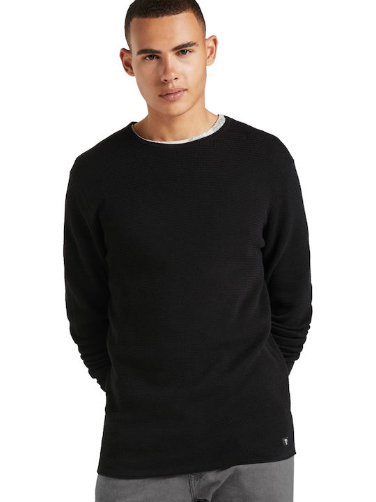 Langarm-Pullover Schwarz