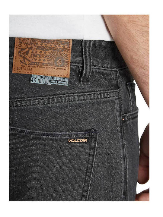 Fa Modown Ανδρικό Παντελόνι Τζιν με Loose Tapered Εφαρμογή Stoney Black
