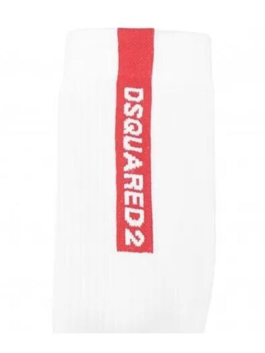 Dsquared2 Μονόχρωμες Κάλτσες Λευκές Dsquared2 Μονόχρωμες Κάλτσες Λευκές