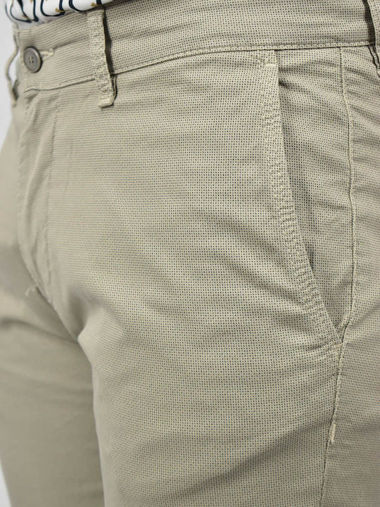 LC04.00009 Ανδρικό Παντελόνι Chino Slim Fit Μπεζ