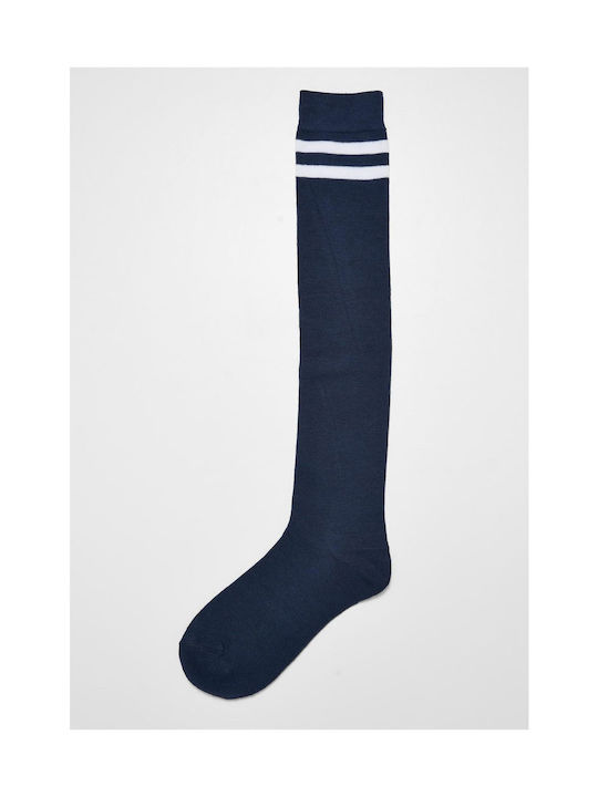 Urban Classics Solid Color Socks Black/Space Blue 2Pack