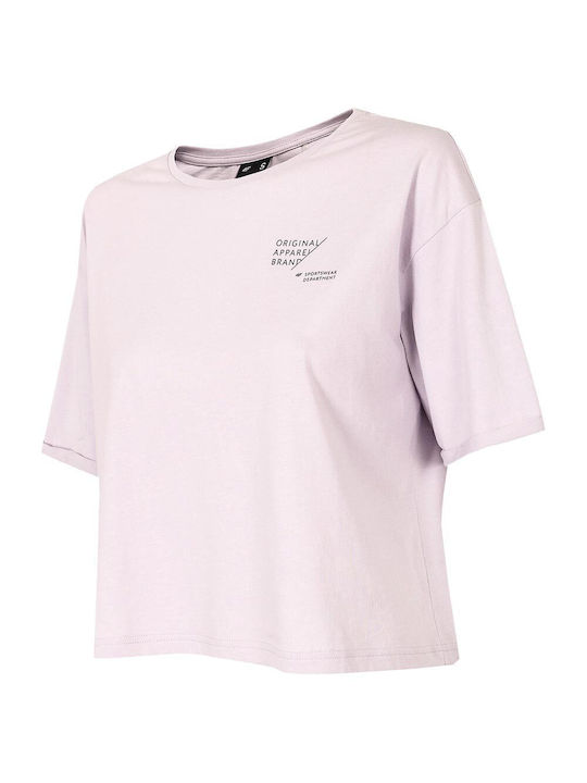 4F Women's Oversized T-shirt Lilacc