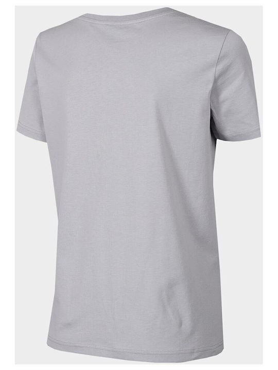 4F Damen Sportlich T-shirt Gray