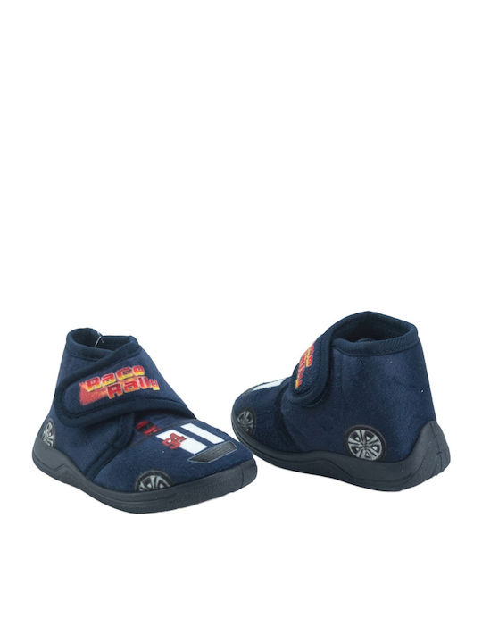 Kinderhausschuhe Stiefel Blau