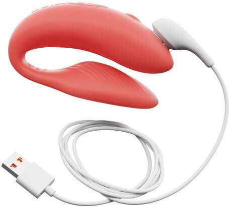 We-Vibe Chorus Two Become One Vibrator for Couples with Remote Control 7.8cm Orange