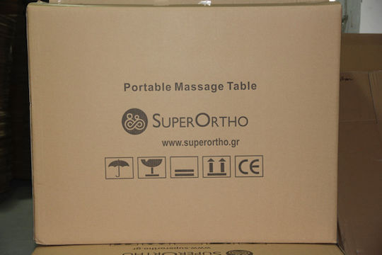 SuperOrtho Pro 3 Pat de Fizioterapie Portabil/Pliabil Negru din Lemn 190x71cm