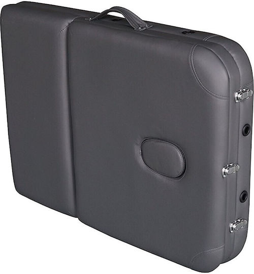 SuperOrtho Pro 3 Pat de Fizioterapie Portabil/Pliabil Negru din Lemn 190x71cm